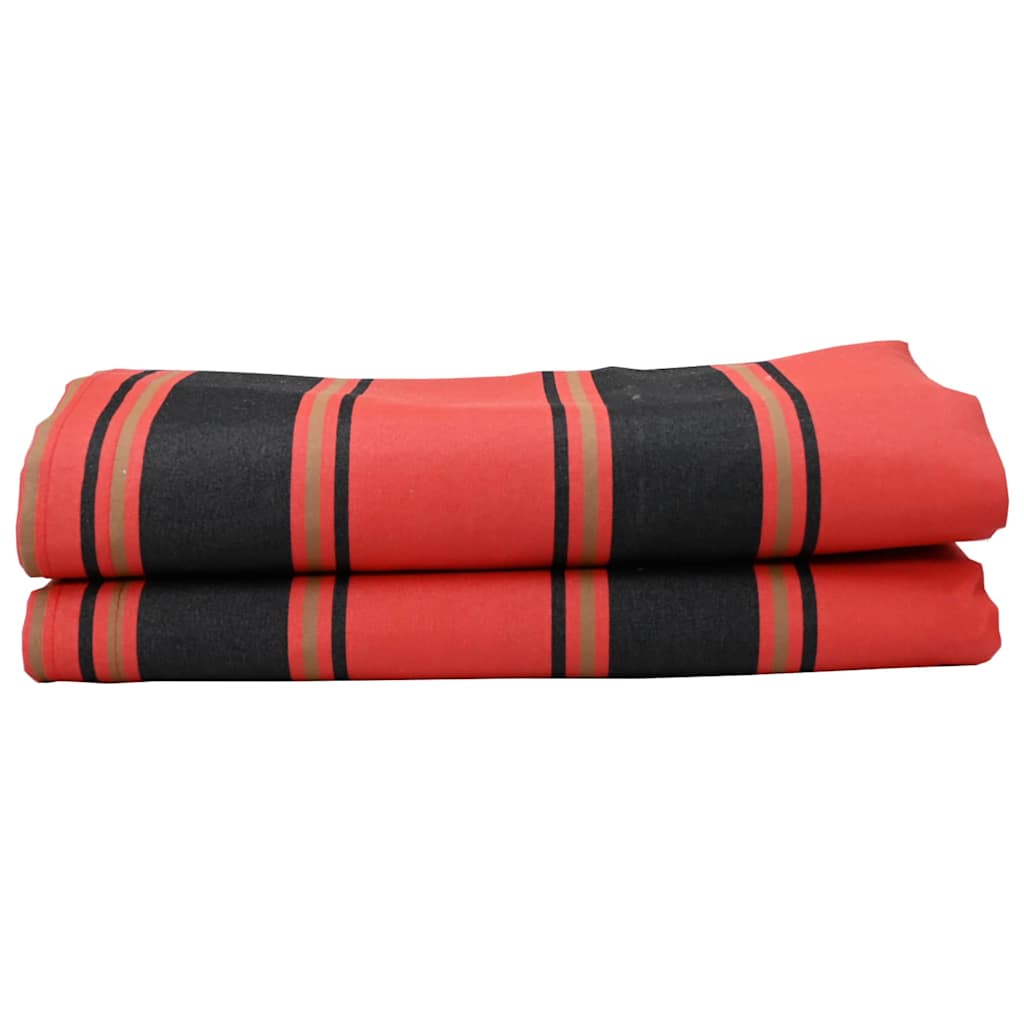Náhradní látka na markýzu oranžová a černá 10 x 1.6 m textil