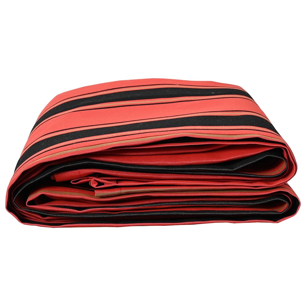 Náhradní látka na markýzu oranžová a černá 10 x 1.6 m textil