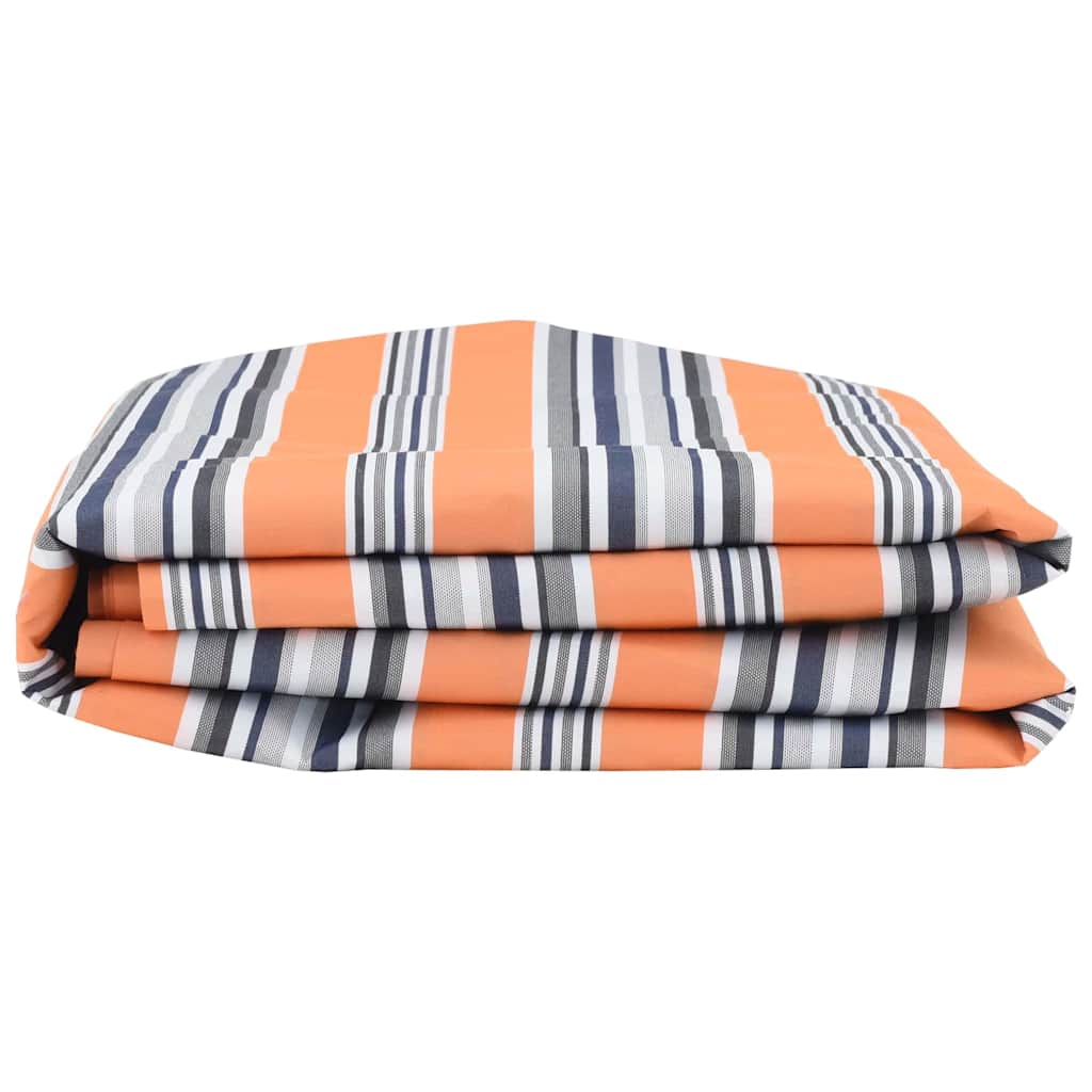 Náhradní látka na markýzu Modrá a oranžová 10 x 1.6 m textil