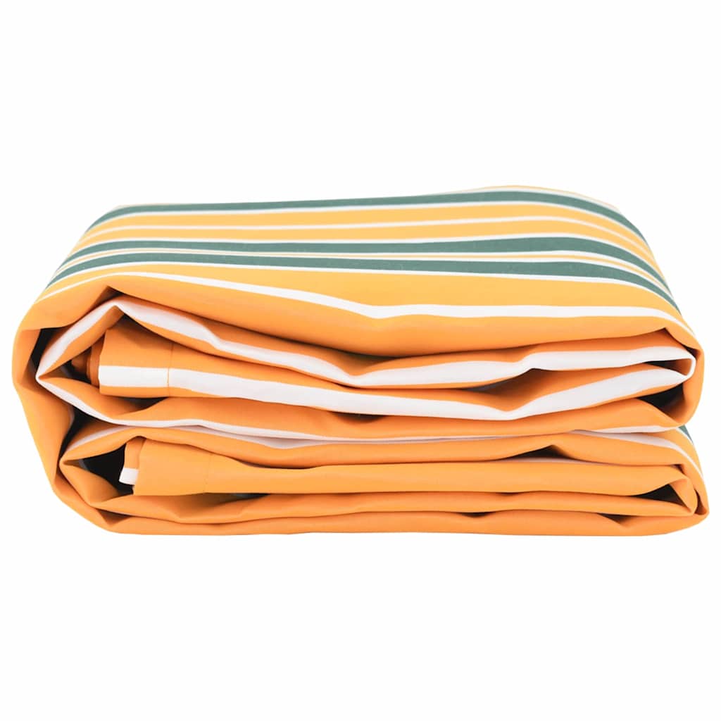 Náhradní látka na markýzu Zelená a žlutá 10 x 1.6 m textil