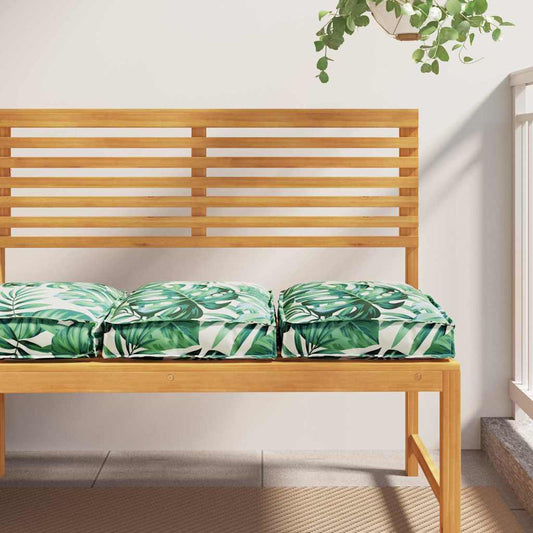 Polstr na paletové sedadlo 2 pcs Vzor listí 40 x 40 x 8 cm