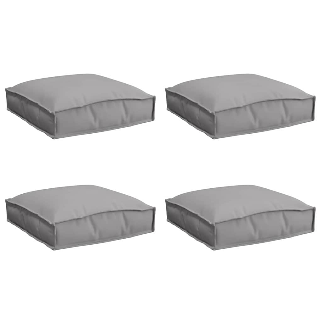 Polstr na paletové sedadlo 4 pcs Šedá 40 x 40 x 8 cm