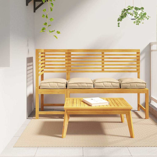 Polstr na paletové sedadlo 4 pcs Béžová 40 x 40 x 8 cm