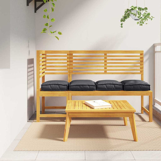 Polstr na paletové sedadlo 4 pcs Černá 40 x 40 x 8 cm