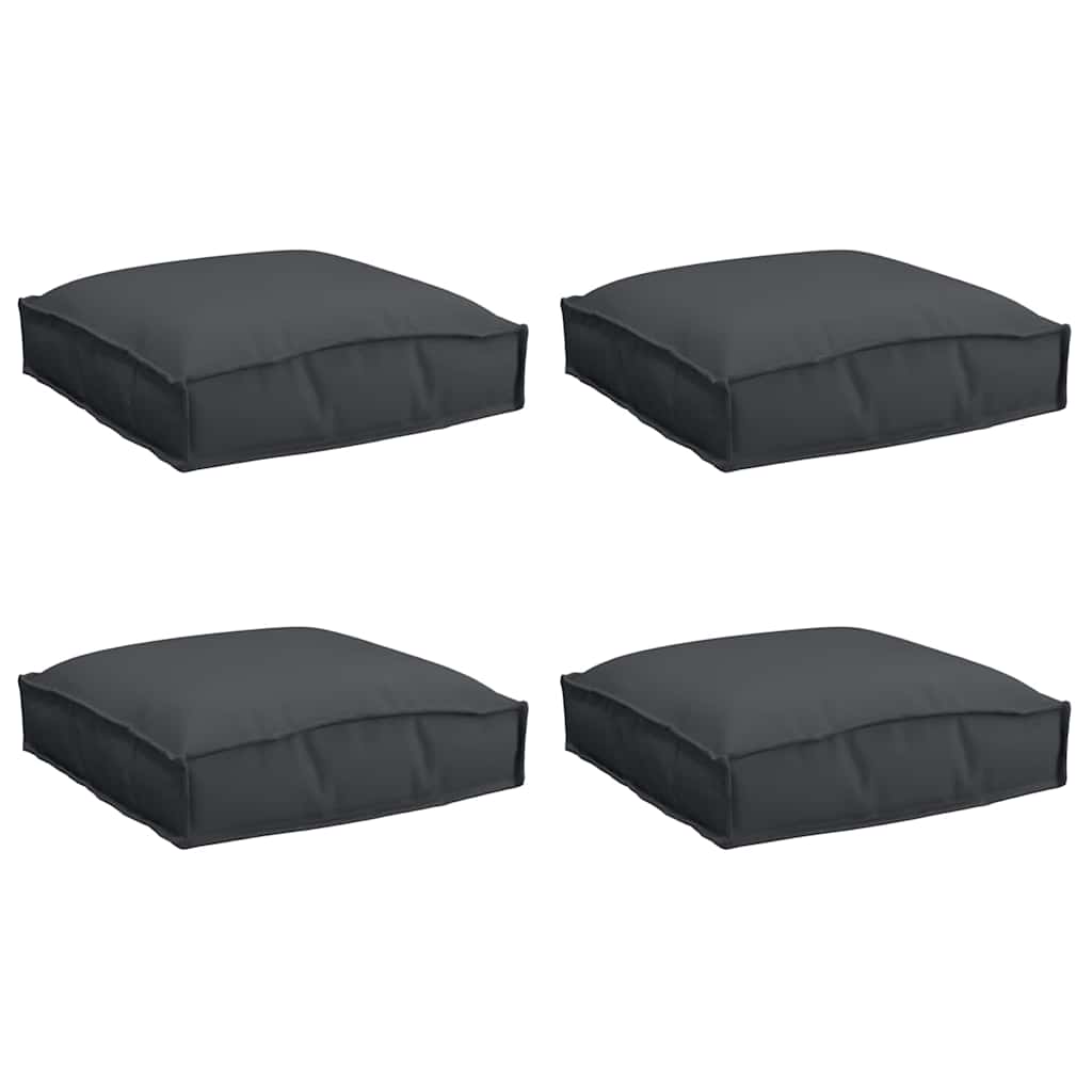 Polstr na paletové sedadlo 4 pcs Černá 40 x 40 x 8 cm