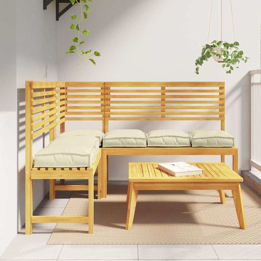 Polstr na paletové sedadlo 6 pcs Krémová 40 x 40 x 8 cm