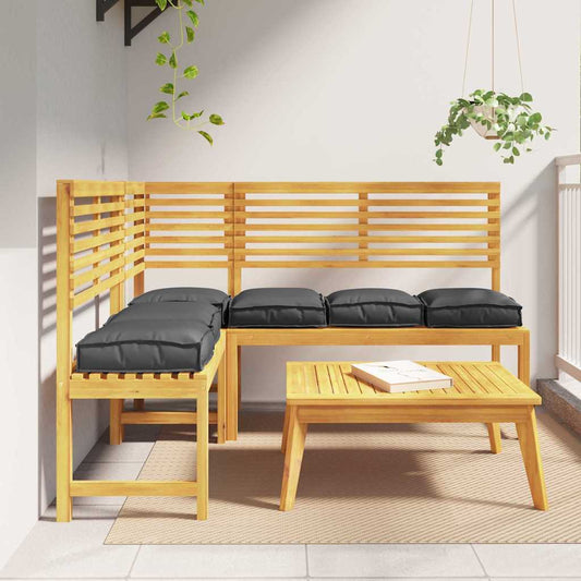 Polstr na paletové sedadlo 6 pcs Černá 40 x 40 x 8 cm