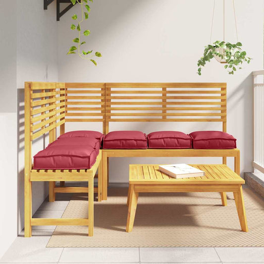 Polstr na paletové sedadlo 6 pcs Víno Červené 40 x 40 x 8 cm