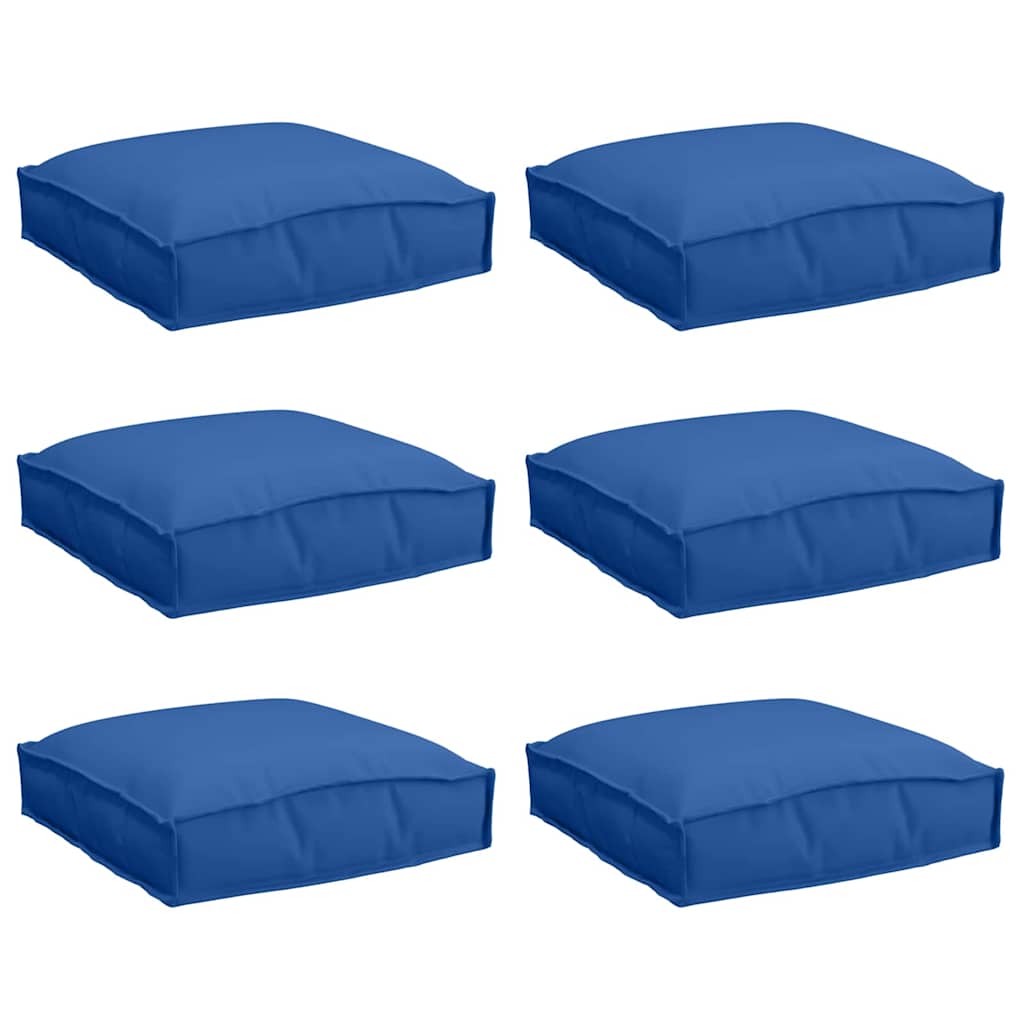Polstr na paletové sedadlo 6 pcs Královská modř 40 x 40 x 8 cm