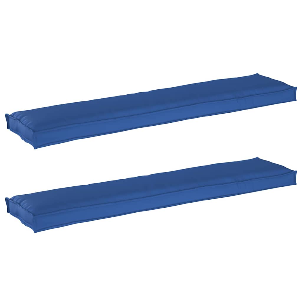 Sada polštářů na paletu 2 pcs Královská modř 180 x 40 x 8 cm