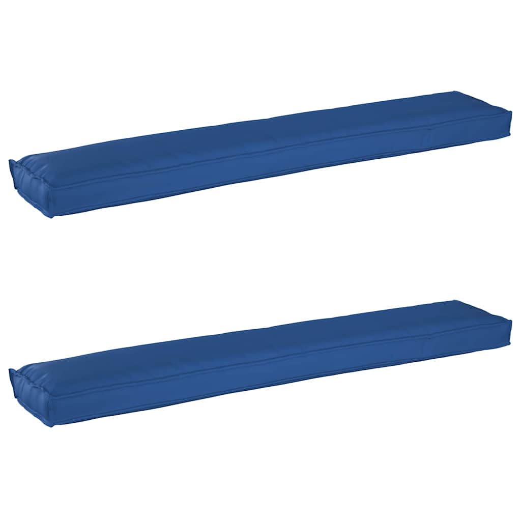 Sada polštářů na paletu 2 pcs Královská modř 200 x 40 x 8 cm