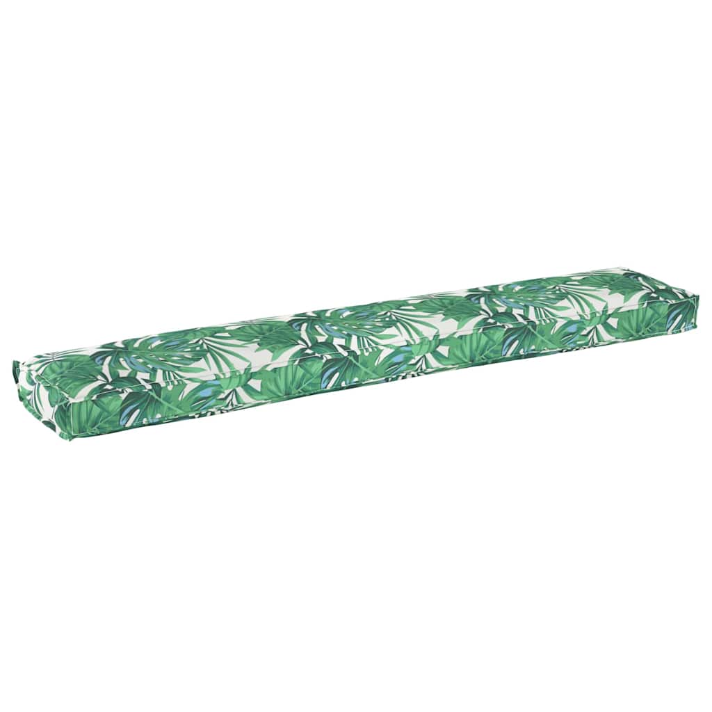 Sada polštářů na paletu 2 pcs Vzor listí 200 x 40 x 8 cm