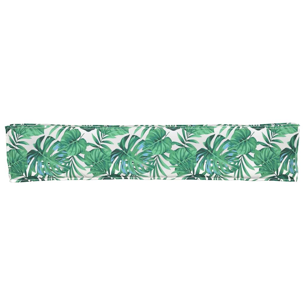 Sada polštářů na paletu 2 pcs Vzor listí 200 x 40 x 8 cm
