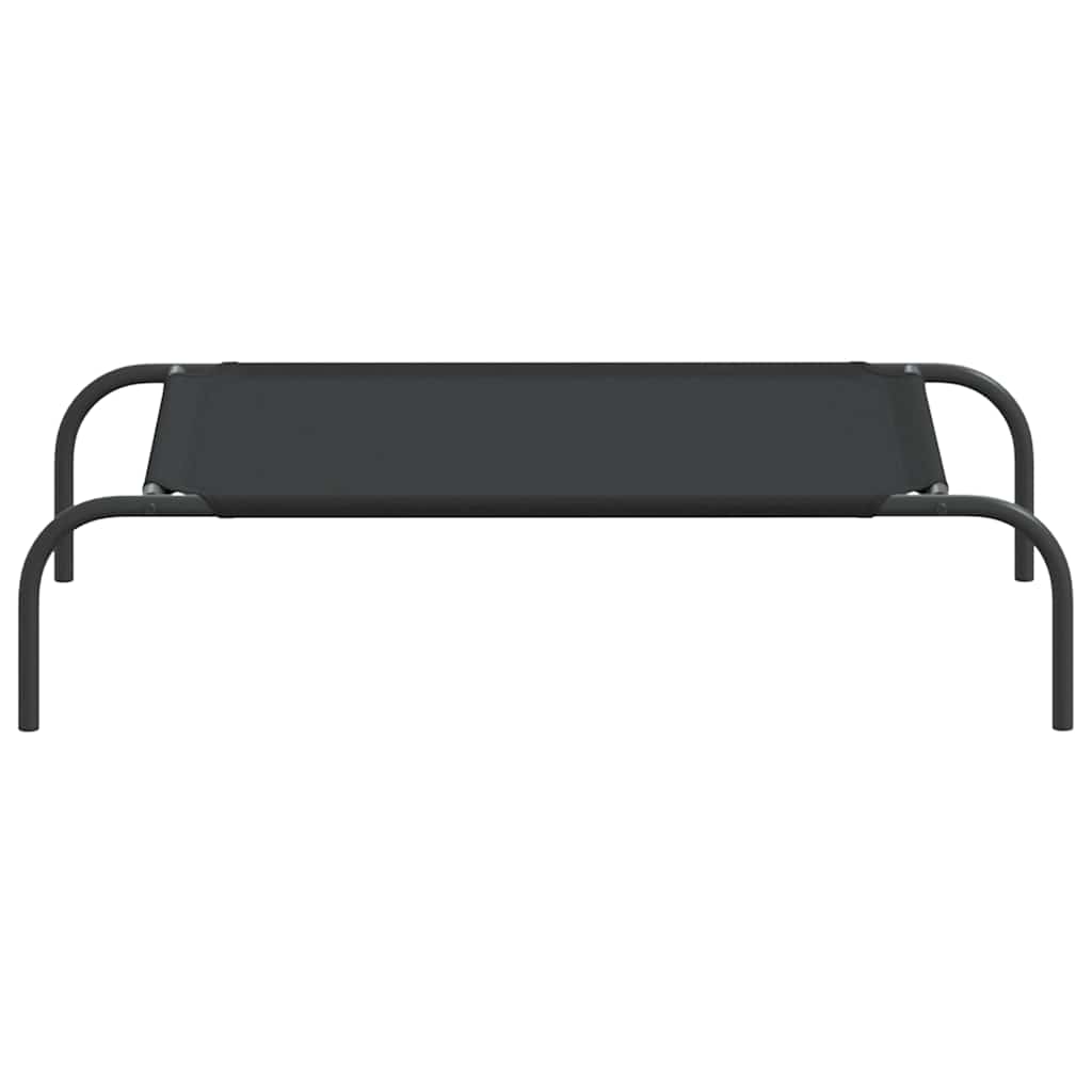 vyvýšený pelíšek pro psy vidaXL černý 90x50x20 cm Oxford Fabric a ocel