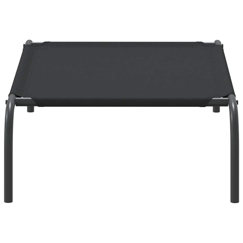vyvýšený pelíšek pro psy vidaXL černý 90x50x20 cm Oxford Fabric a ocel