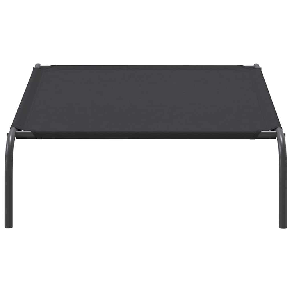 vyvýšený pelíšek pro psy vidaXL černý 110x65x20cm Oxford Fabric a ocel