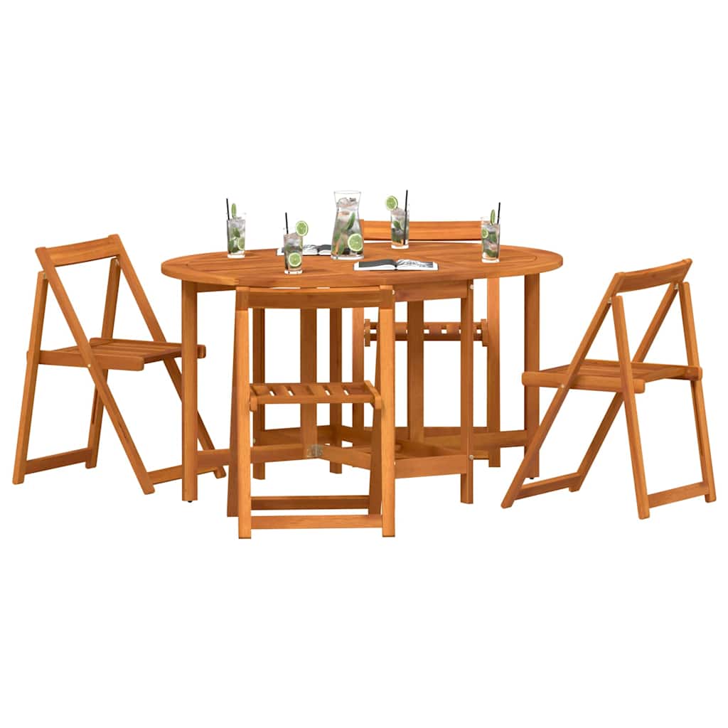 Zahradní stůl 5 pcs Hnědá 110 x 60 x 72 cm