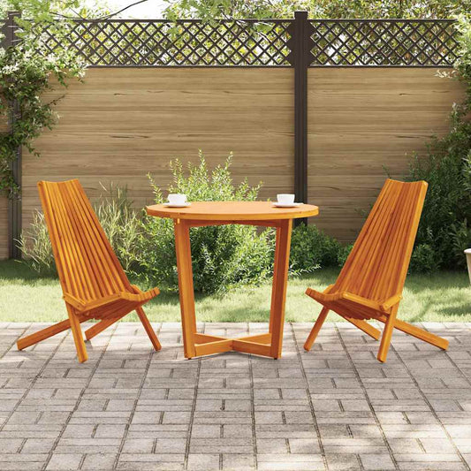 Skládací zahradní židle 2 pcs Hnědá 56 x 69 x 84 m