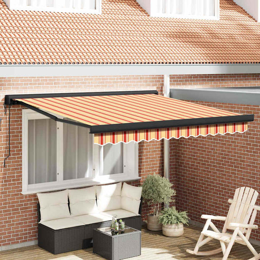 Budsorovatelné zastřešení žlutá a oranžová 350 x 250 cm