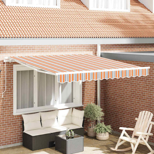 Budsorovatelné zastřešení Oranžová Šedá Modrá Bílá 350 x 250 cm