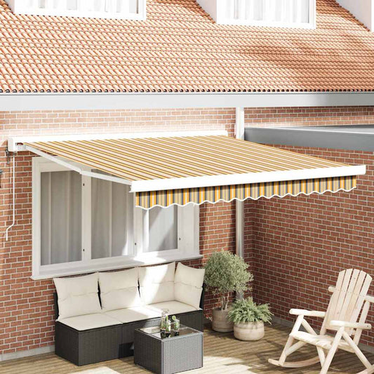 Budsorovatelné zastřešení Vícebarevný 350 x 250 cm Látka, kov