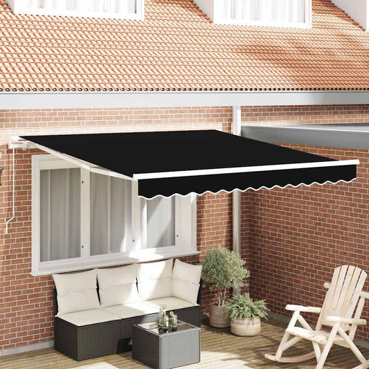 Budsorovatelné zastřešení Černá 350 x 250 cm textil