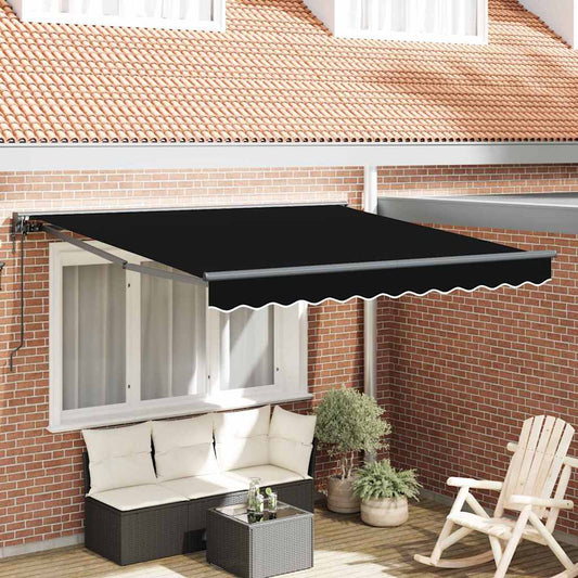 Budsorovatelné zastřešení Černá 350x250 cm textil