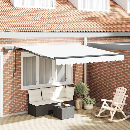 Budsorovatelné zastřešení Bílá 350 x 250 cm textil