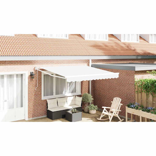 Budsorovatelné zastřešení Bílá 350 x 250 cm textil