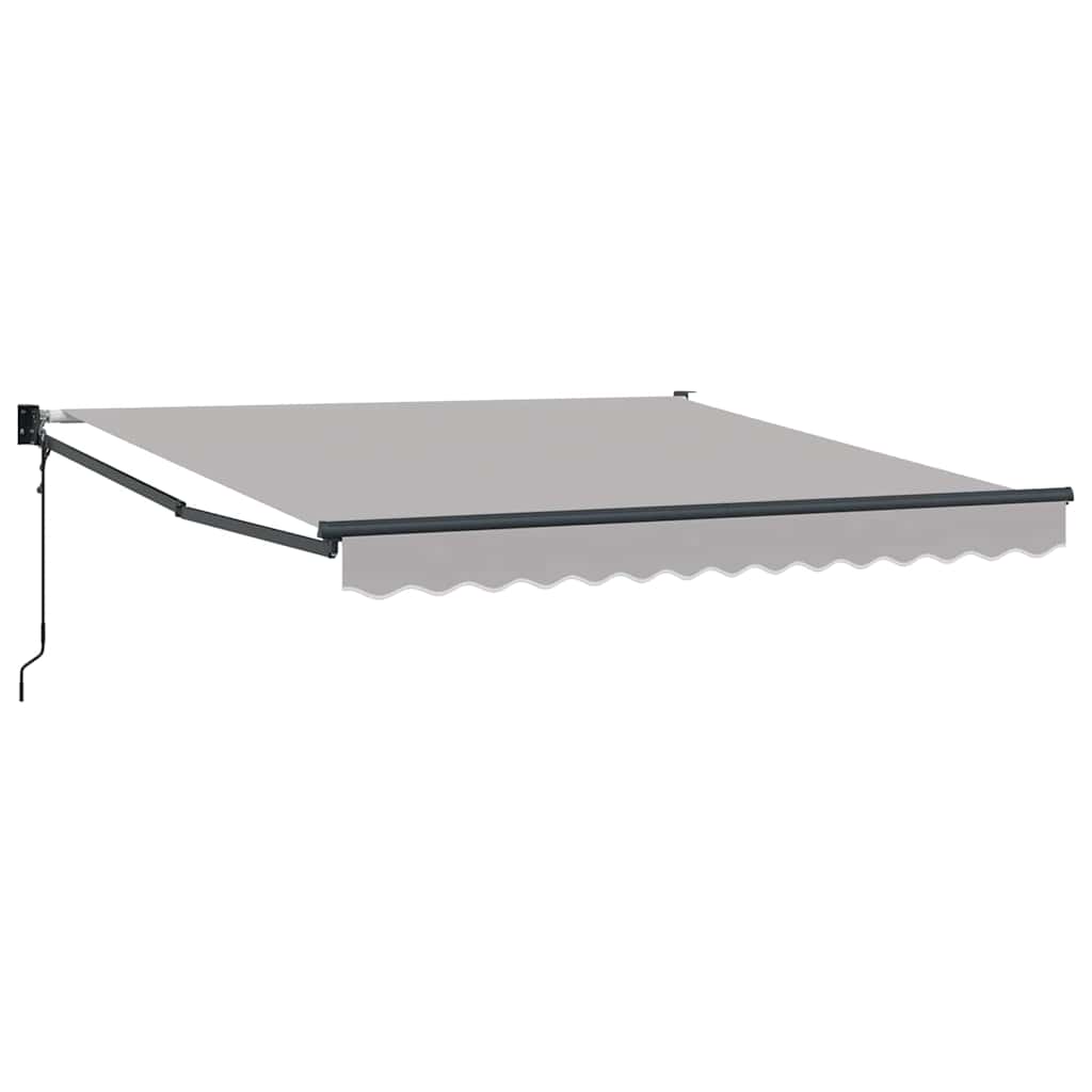 Budsorovatelné zastřešení Světle šedá 350 x 250 cm textil
