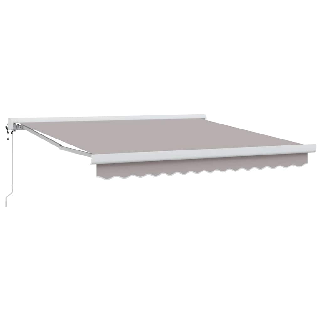 Budsorovatelné zastřešení Světle šedá 350 x 250 cm Látka, kov