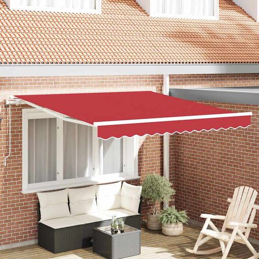 Budsorovatelné zastřešení 350 x 250 cm Červená