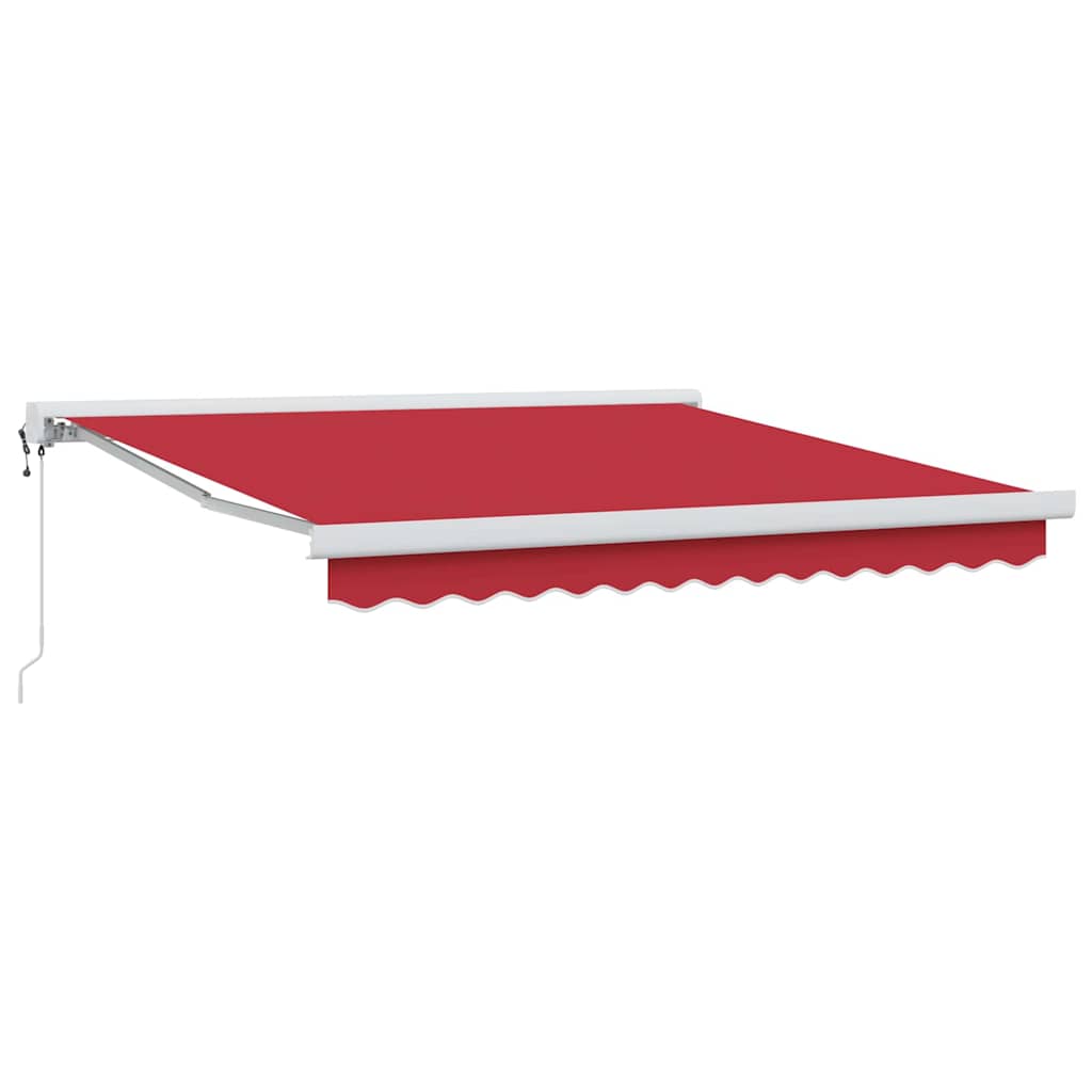 Budsorovatelné zastřešení Červená 350 x 250 cm Látka, kov