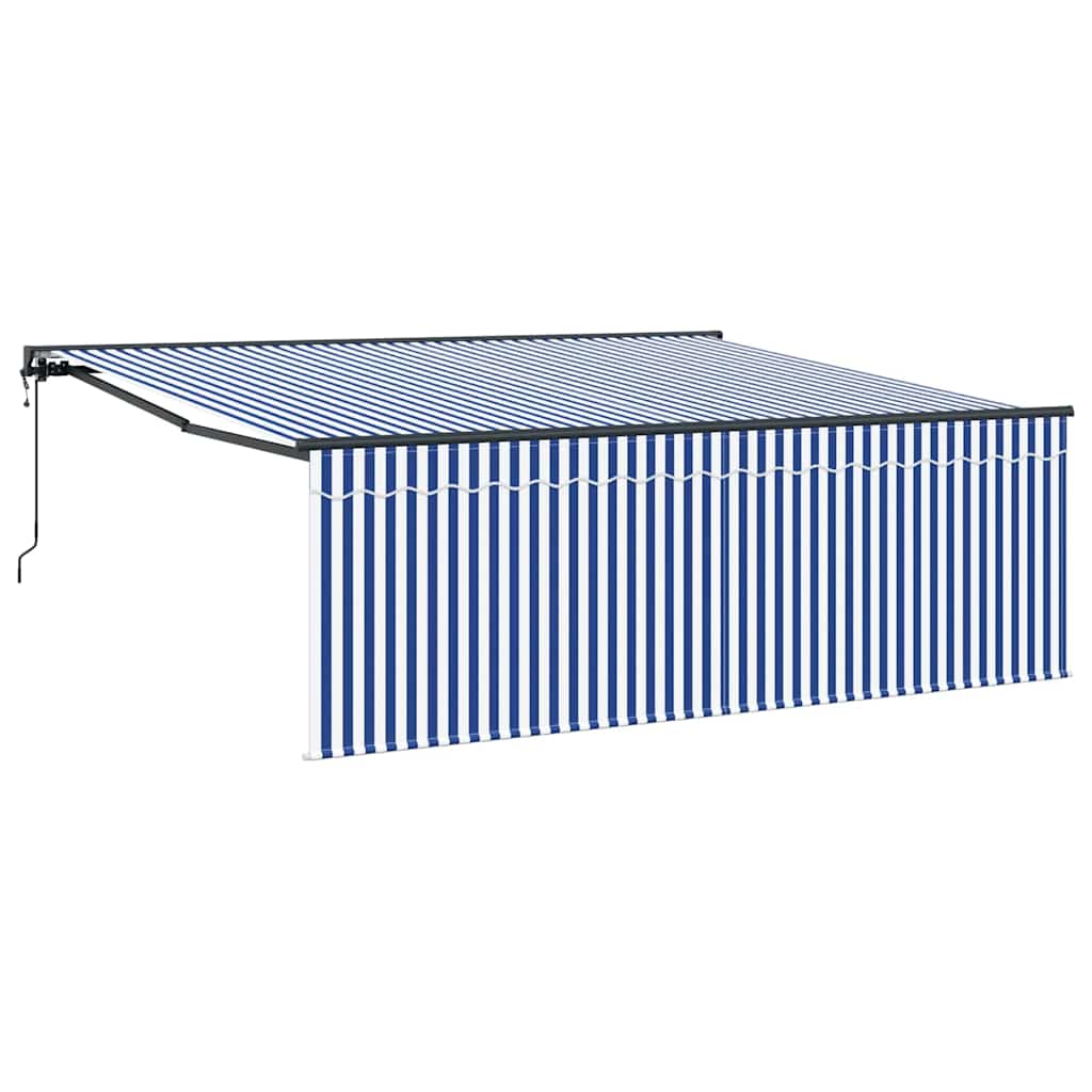 Budsorovatelné zastřešení Modrá a antracit 400 × 300 cm