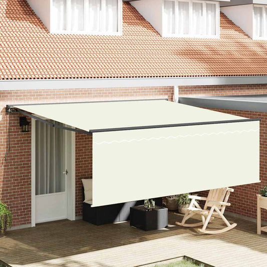 Budsorovatelné zastřešení Krémová 400 × 300 cm Polyester