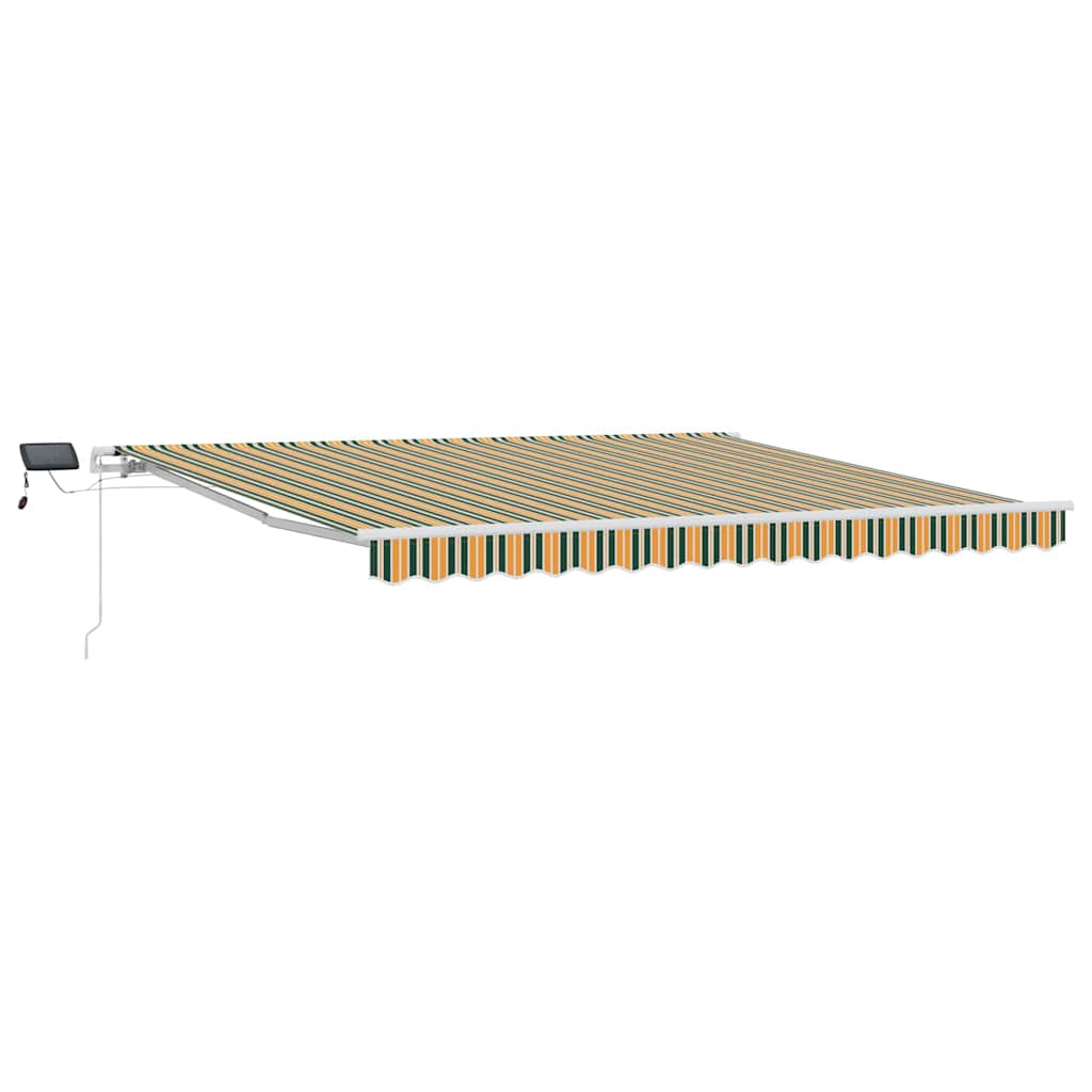 Budsorovatelné zastřešení s Zelená a žlutá 400 ×300 cm textil