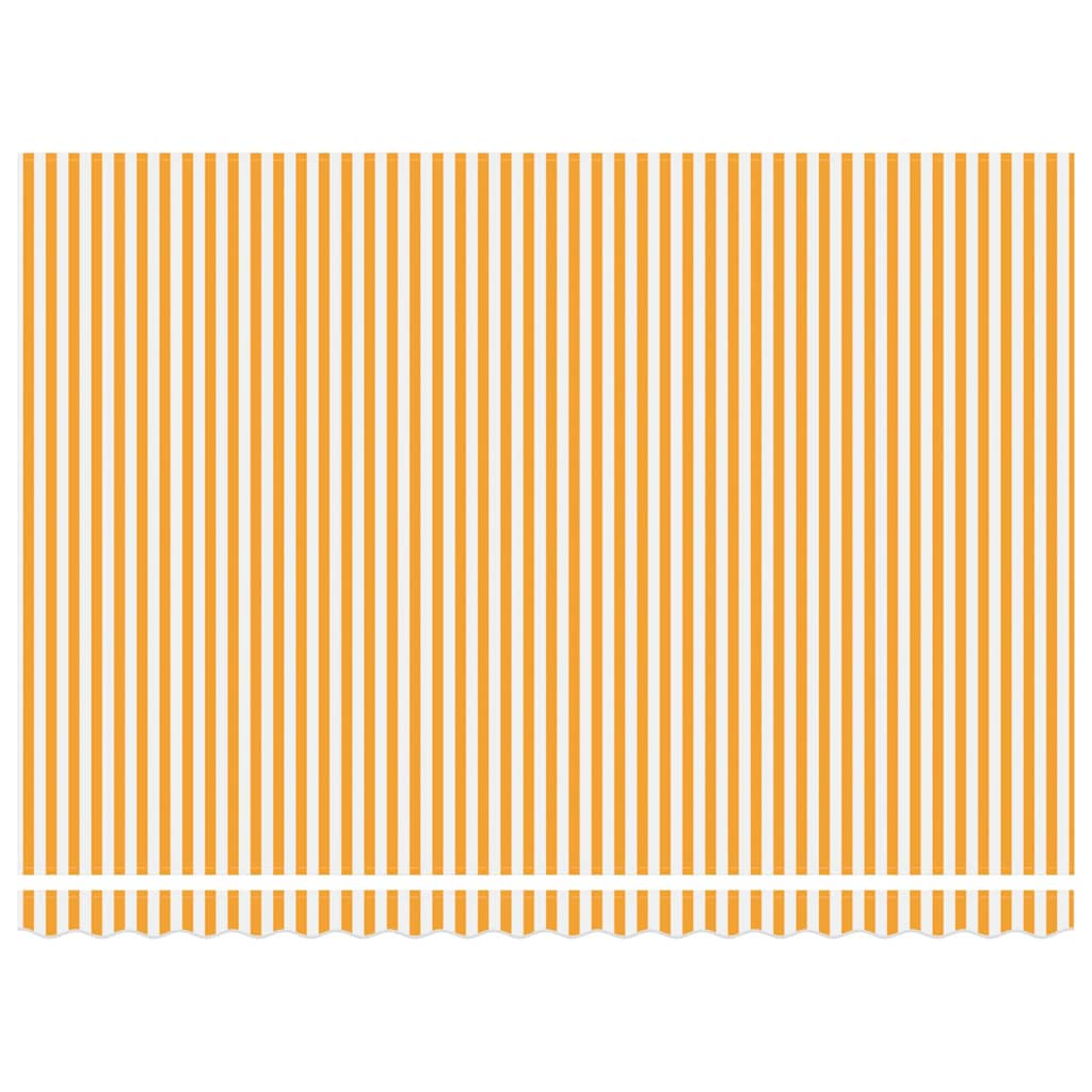 Budsorovatelné zastřešení Oranžová a bílá 450x300 cm textil