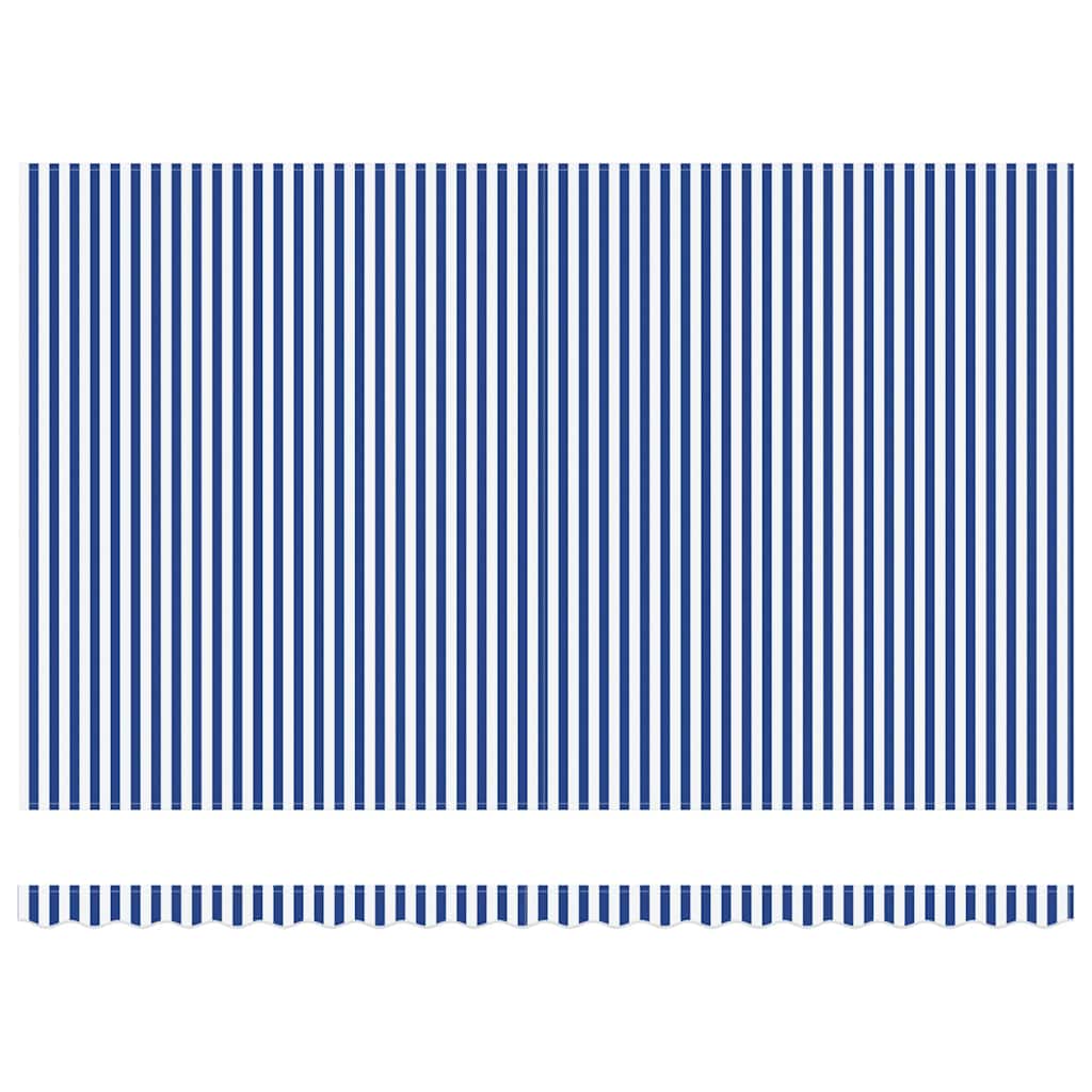 Budsorovatelné zastřešení Modrá a bílá 500x300 cm textil