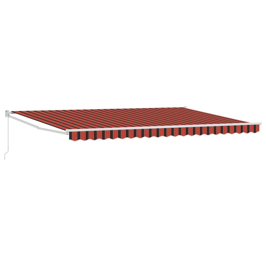 Budsorovatelné zastřešení Oranžová a hnědá 500 × 300 cm