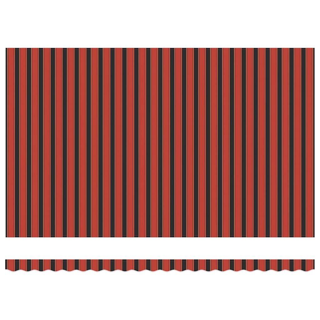 Budsorovatelné zastřešení Oranžová a hnědá 500x300 cm textil