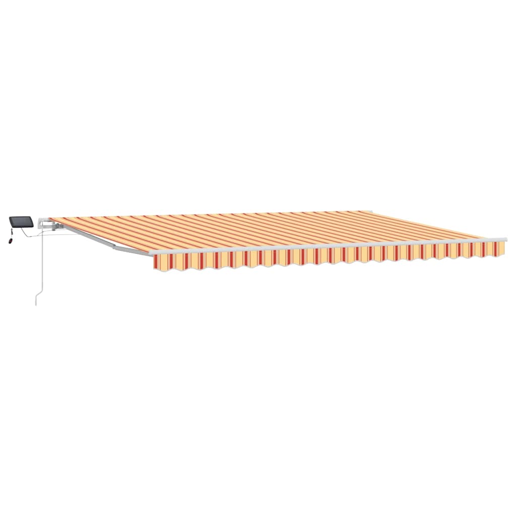 Budsorovatelné zastřešení s žlutá a oranžová 500 ×300 cm textil