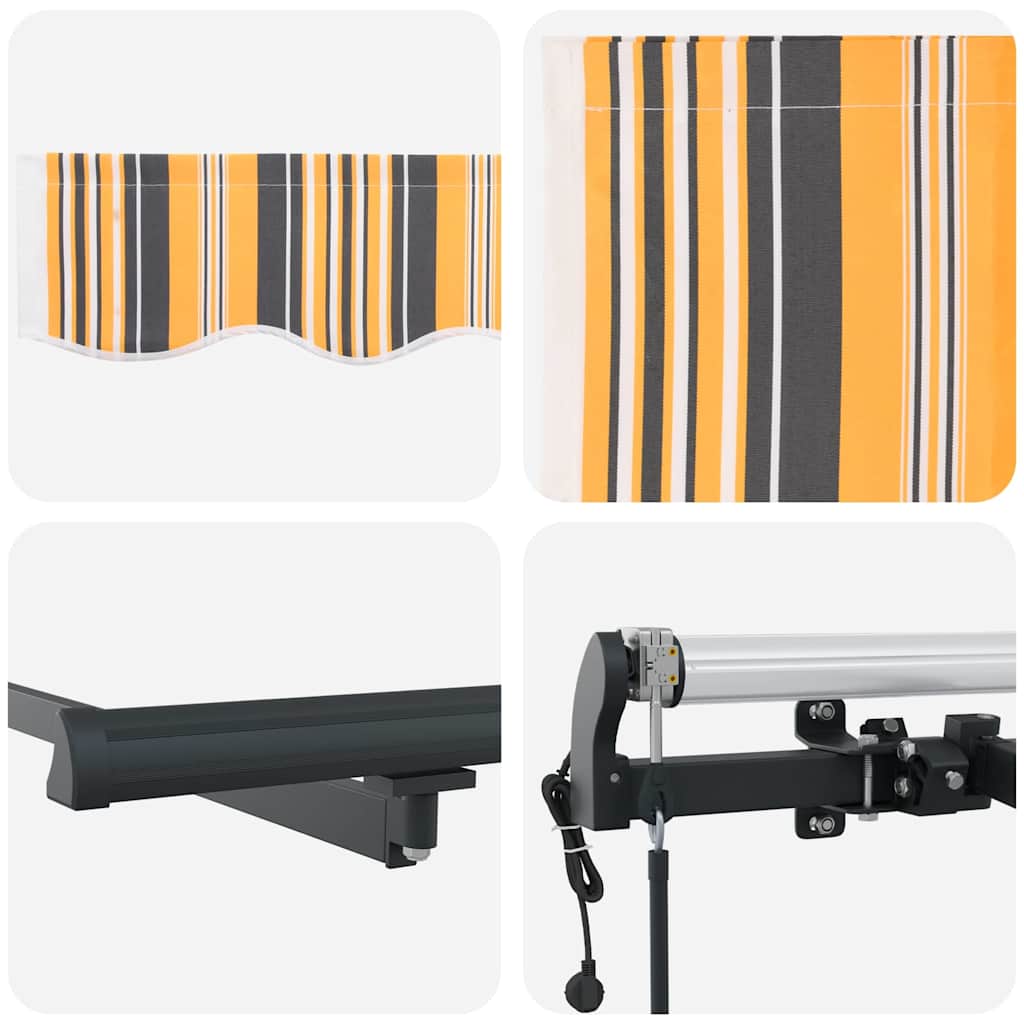 Budsorovatelné zastřešení Vícebarevný 500 ×300 cm textil