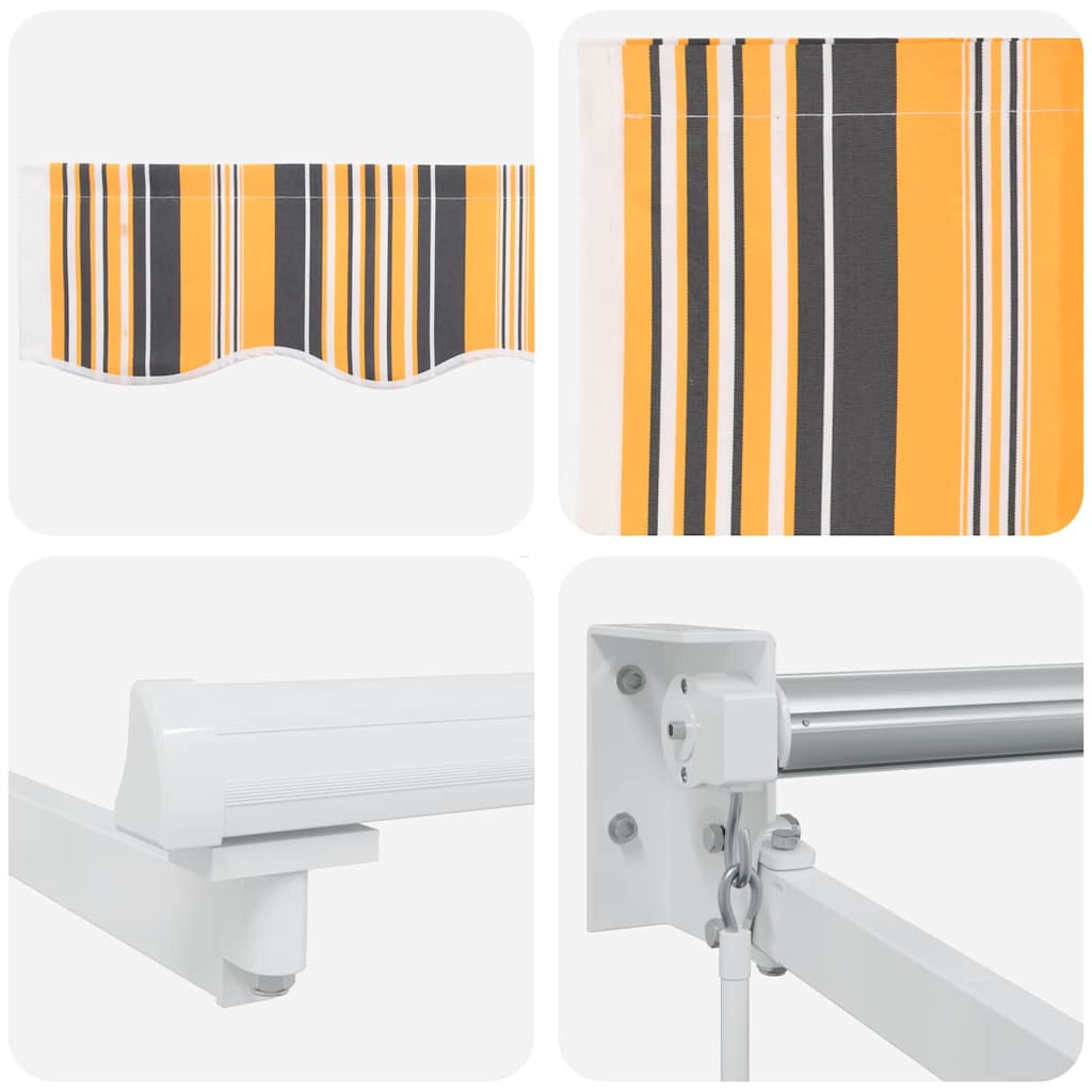 Budsorovatelné zastřešení Vícebarevný 500 × 300 cm textil