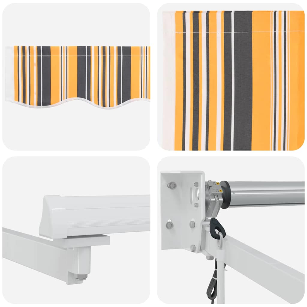 Budsorovatelné zastřešení Vícebarevný 500 × 300 cm textil
