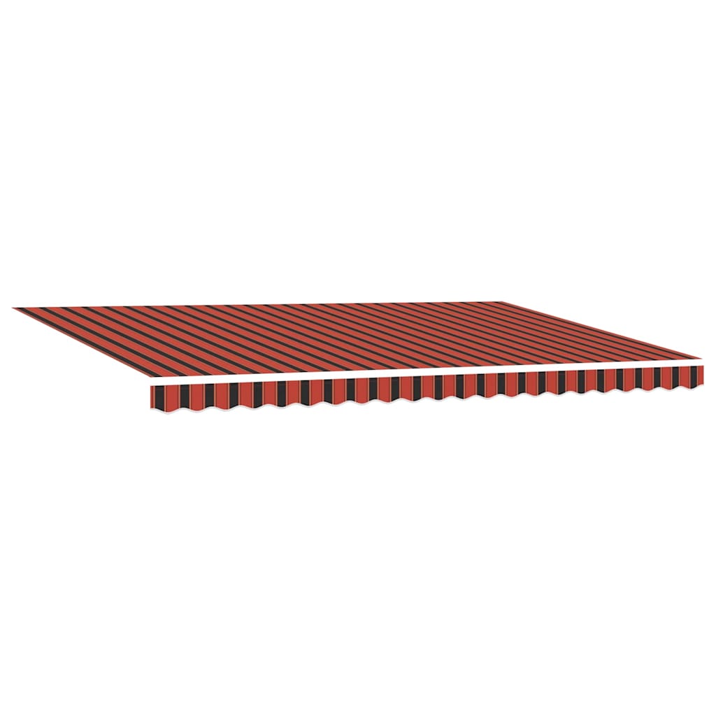 Budsorovatelné zastřešení 500 × 350 cm oranžová a hnědá