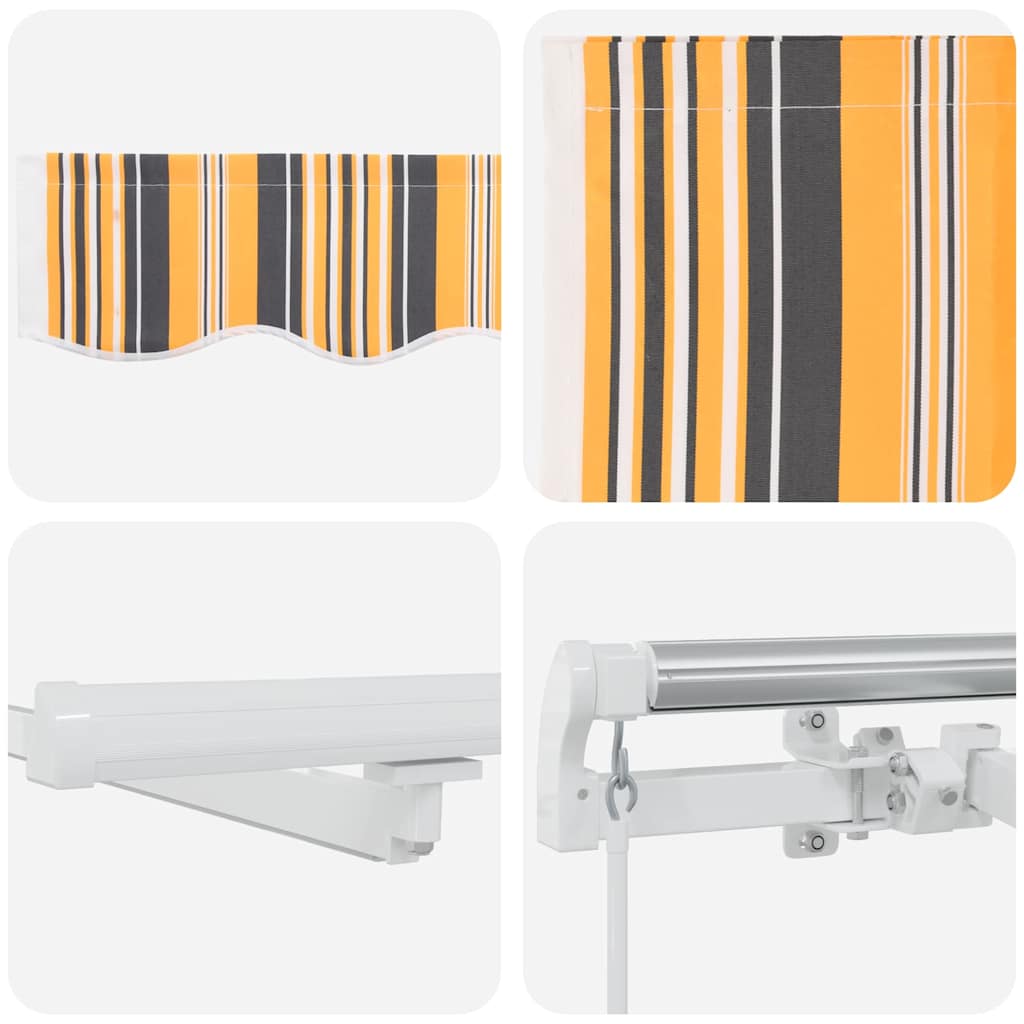 Budsorovatelné zastřešení s Vícebarevný 500 ×350 cm textil