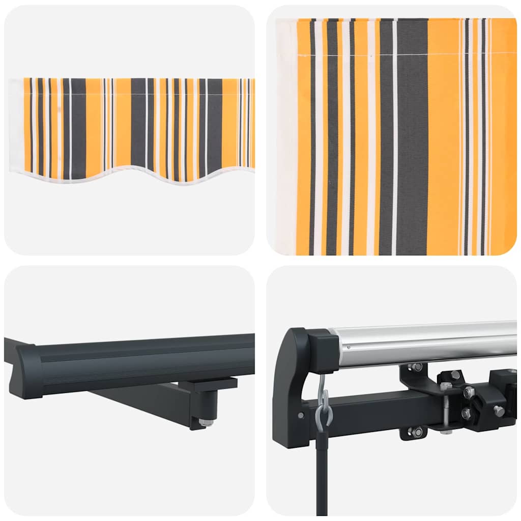 Budsorovatelné zastřešení Vícebarevný 500 × 350 cm textil