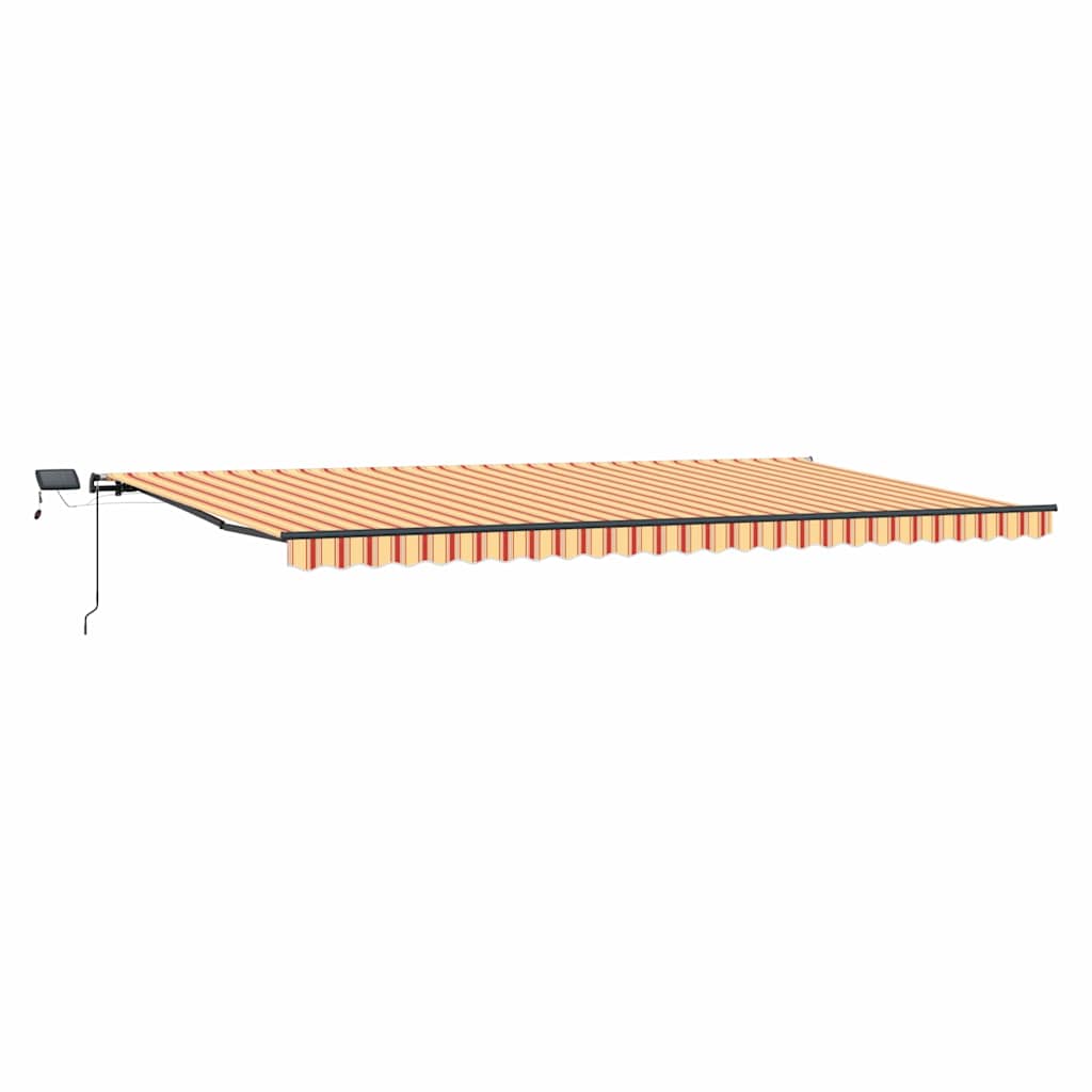 Budsorovatelné zastřešení žlutá a oranžová 600 ×300 cm textil