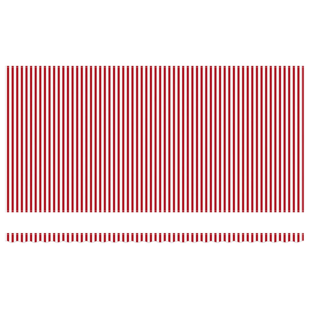 Budsorovatelné zastřešení Červená a bílá 600 ×300 cm textil