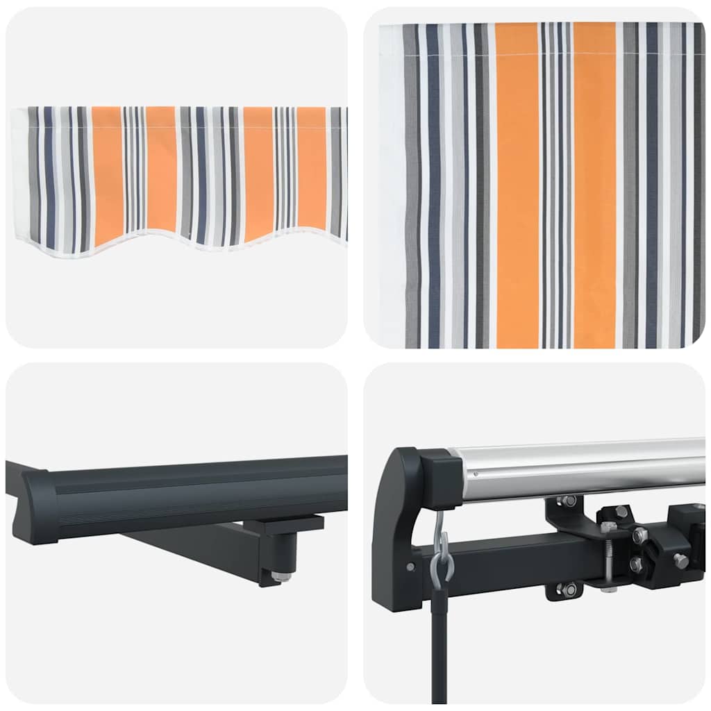 Budsorovatelné zastřešení Vícebarevný 600 × 300 cm textil
